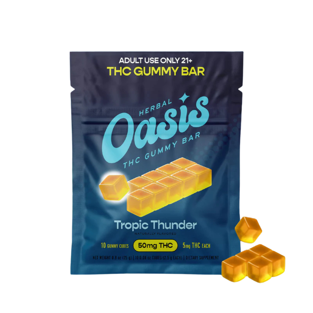 Herbal Oasis THC Gummy Bar | 50mg