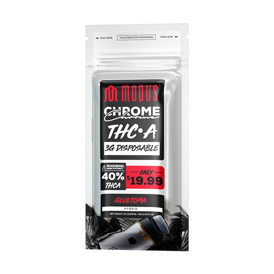 Modus Chrome THC-A Disposable Vape | 3g