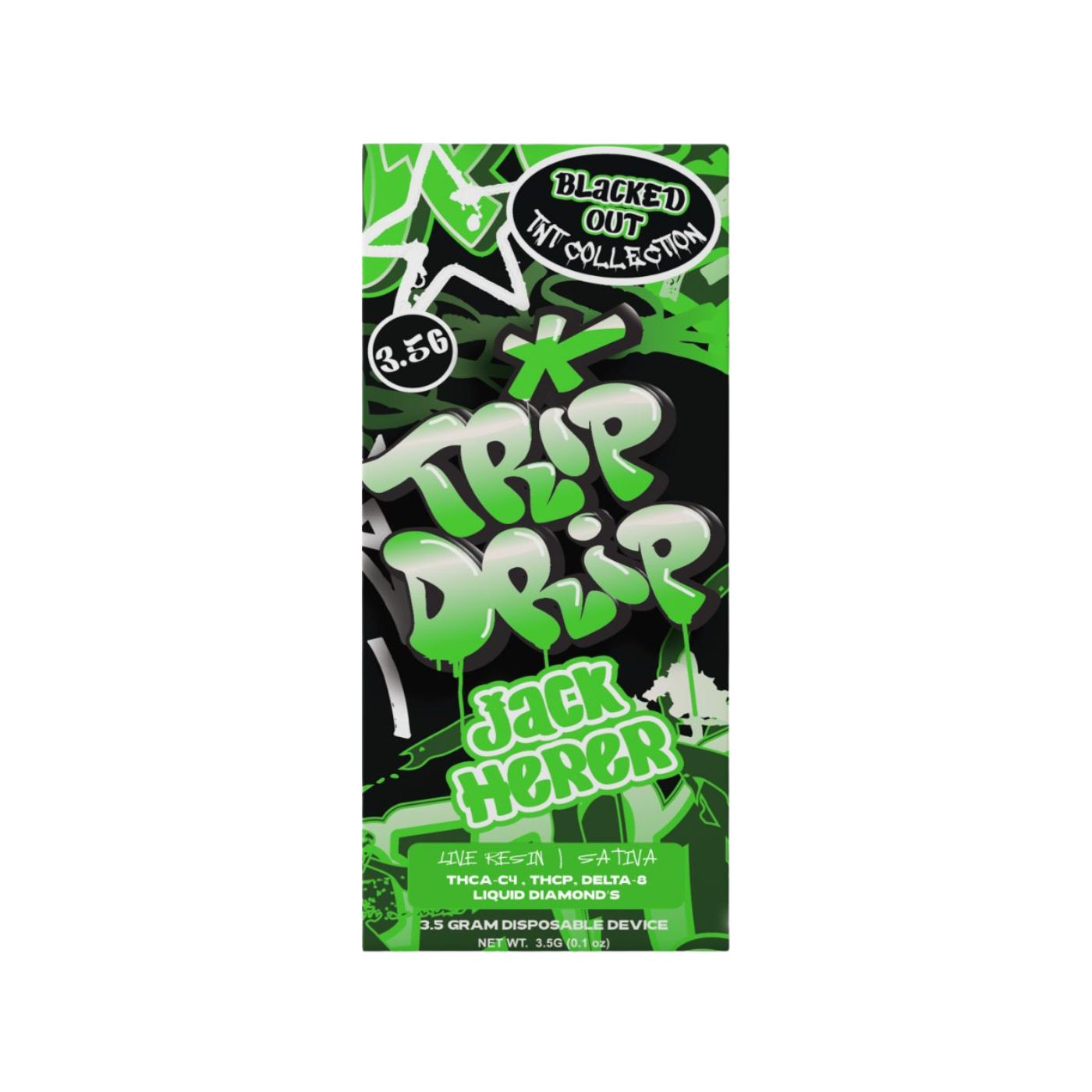 *Trip Drip Blacked Out Disposable Vape | 3.5g