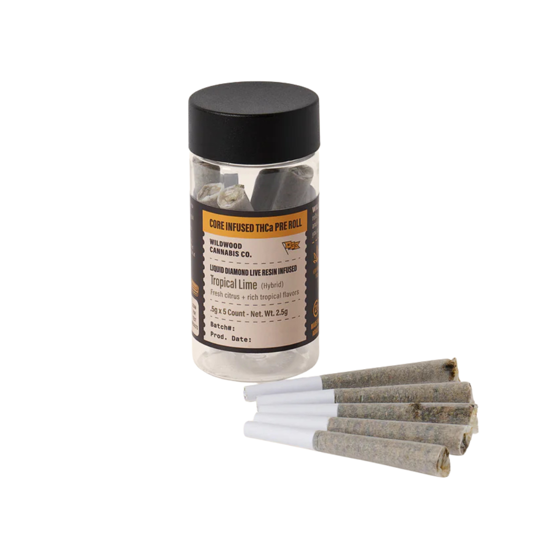 Wildwood Live Resin Core Infused Pre-Rolls | 5ct