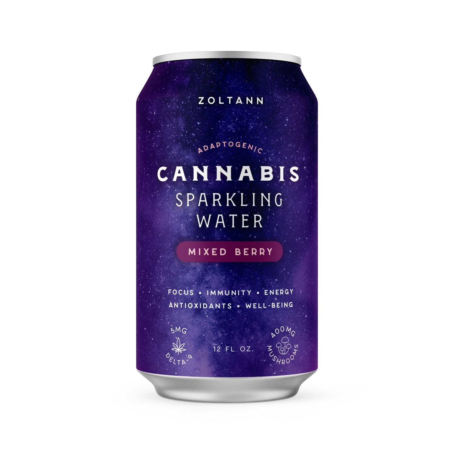 Zoltann Sparkling Water | 5mg THC + 400mg Mushroom