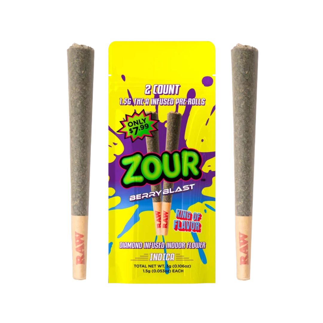 Zour THC-A Infused Pre-Rolls | 2ct
