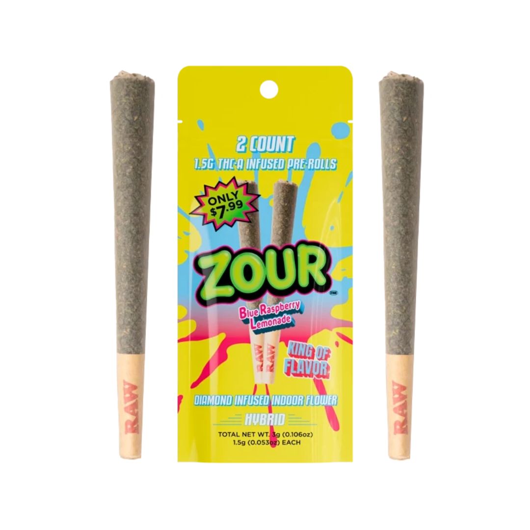 Zour THC-A Infused Pre-Rolls | 2ct