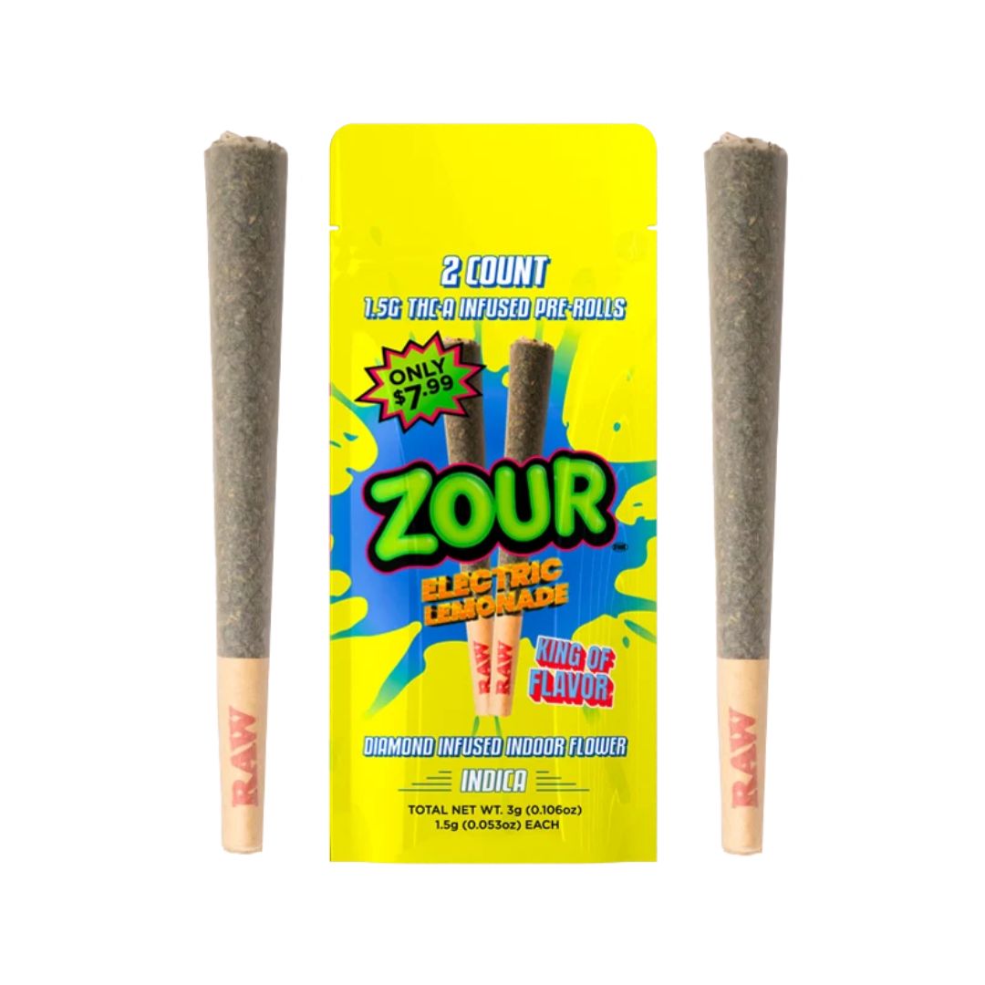 Zour THC-A Infused Pre-Rolls | 2ct