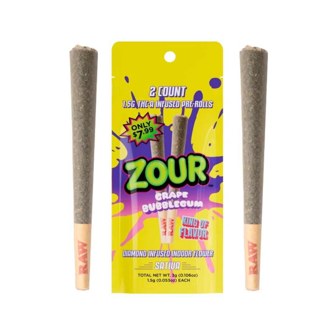 Zour THC-A Infused Pre-Rolls | 2ct