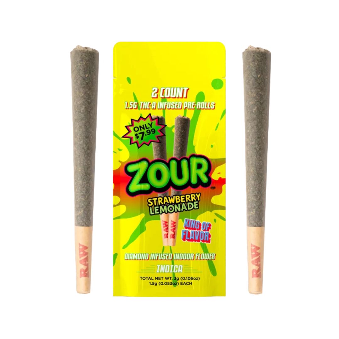 Zour THC-A Infused Pre-Rolls | 2ct