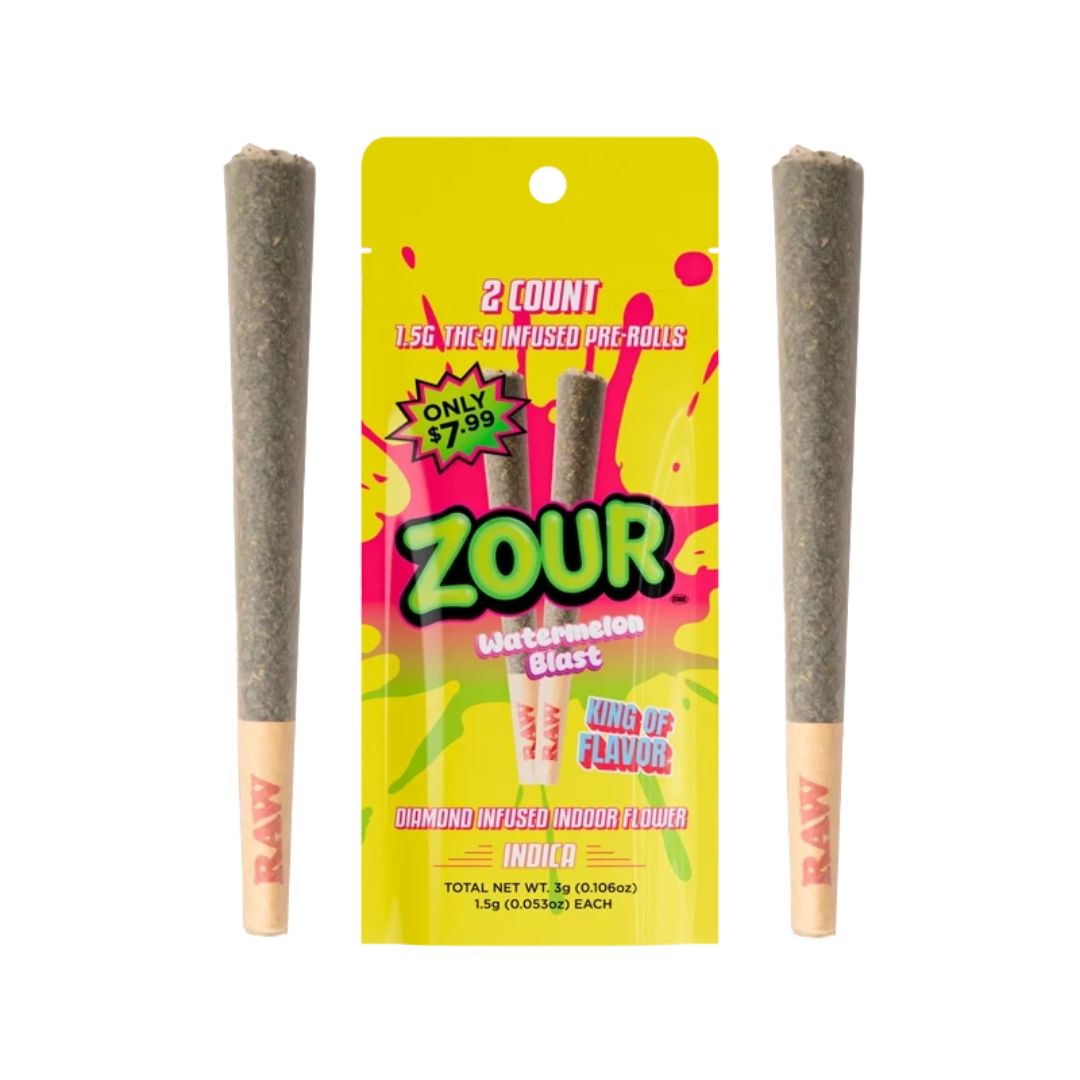 Zour THC-A Infused Pre-Rolls | 2ct