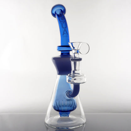 10" Aqua Works Conical Body Water Pipe - Blue