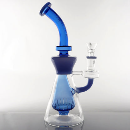 10" Aqua Works Conical Body Water Pipe - Blue