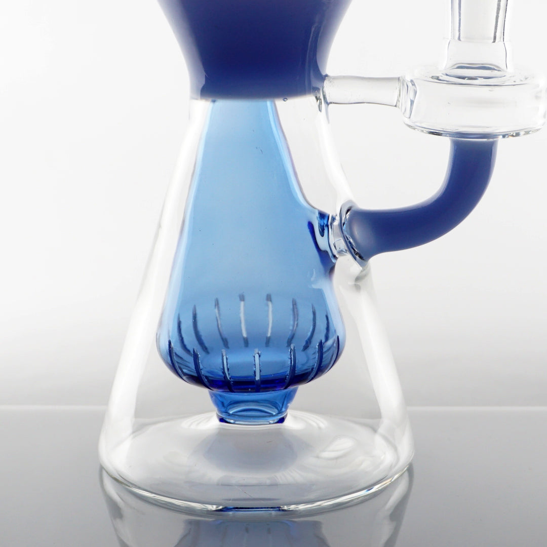 10" Aqua Works Conical Body Water Pipe - Blue