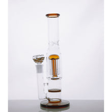 Load image into Gallery viewer, 10&quot; Colored Tree and Waffle Water Pipe - Amber
