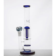 Load image into Gallery viewer, 10&quot; Colored Tree and Waffle Water Pipe - Blue
