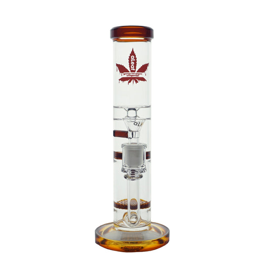 11" Aleaf Honeycomb & Turbine Water Pipe - Amber