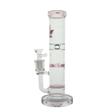 Load image into Gallery viewer, 11&quot; Aleaf Honeycomb &amp; Turbine Water Pipe - Pink
