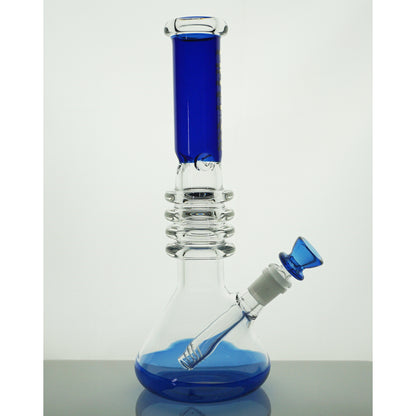 12" Gili Glass Ring Water Pipe - Blue