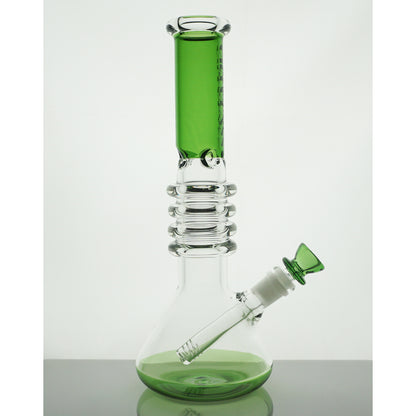 12" Gili Glass Ring Water Pipe - Green