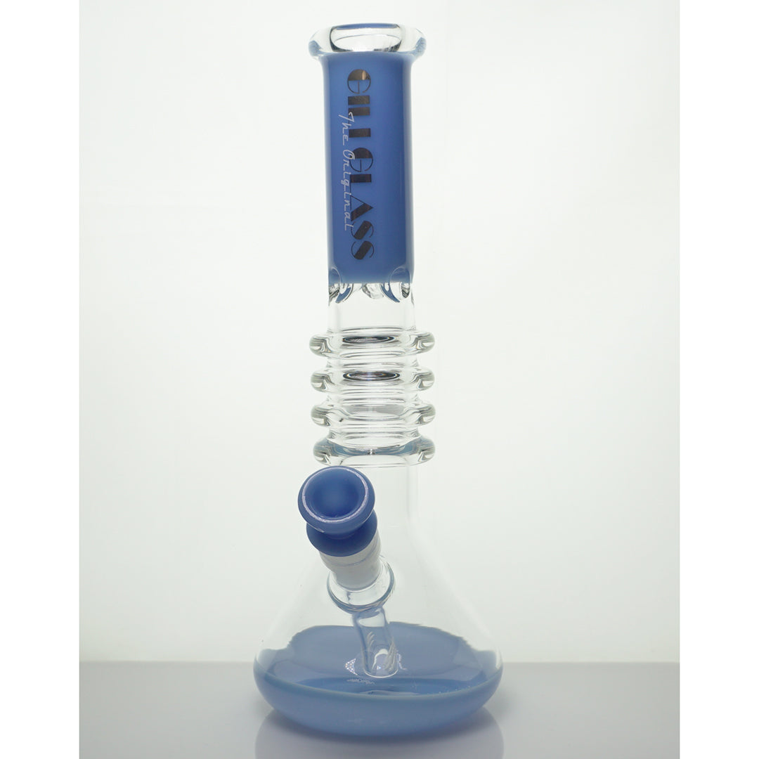 12" Gili Glass Ring Water Pipe - Light Blue