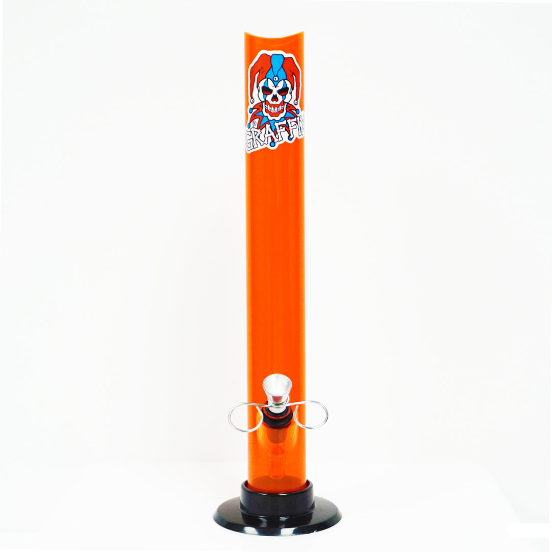 12" Graffix Straight Skinny Water Pipe