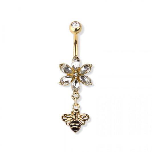 14g Queen Bee Dangle Navel Ring