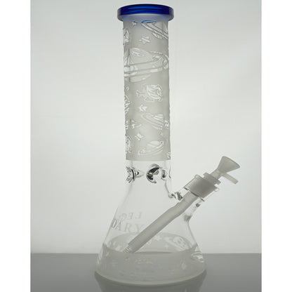 15" Legendary Etched Planets Water Pipe - Blue