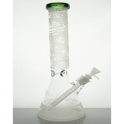 15" Legendary Etched Planets Water Pipe - Green