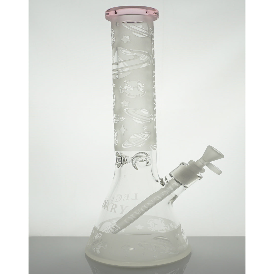 15" Legendary Etched Planets Water Pipe - Pink