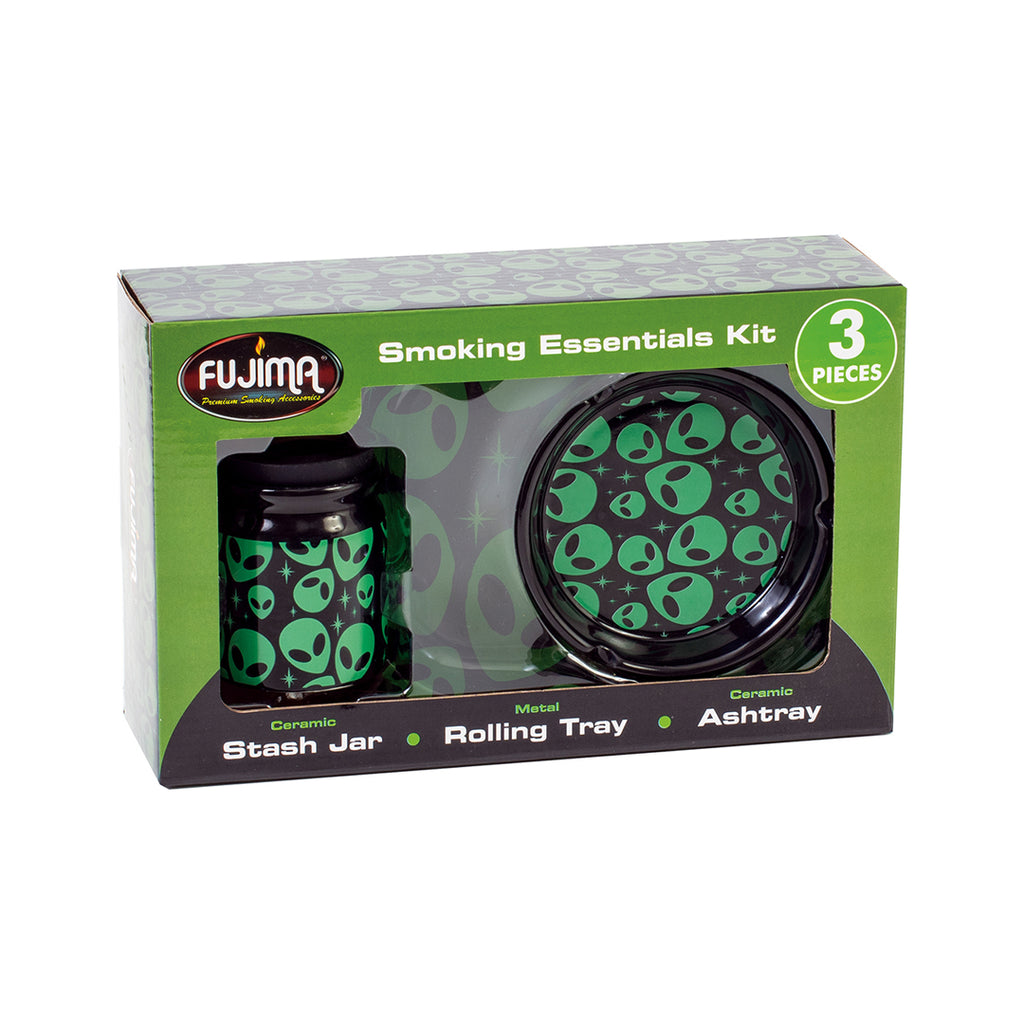 3-In-1 Alien Kit (Ashtray, Jar & Rolling Tray)