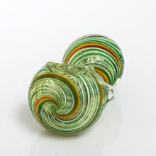 Load image into Gallery viewer, 3&quot; Rasta Stripe Pipe - Green
