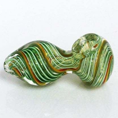 3" Rasta Stripe Pipe - Green