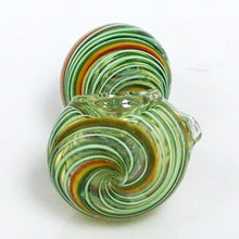 Load image into Gallery viewer, 3&quot; Rasta Stripe Pipe - Green
