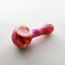 Load image into Gallery viewer, 3&quot; Silicone Marble Swirl Pipe
