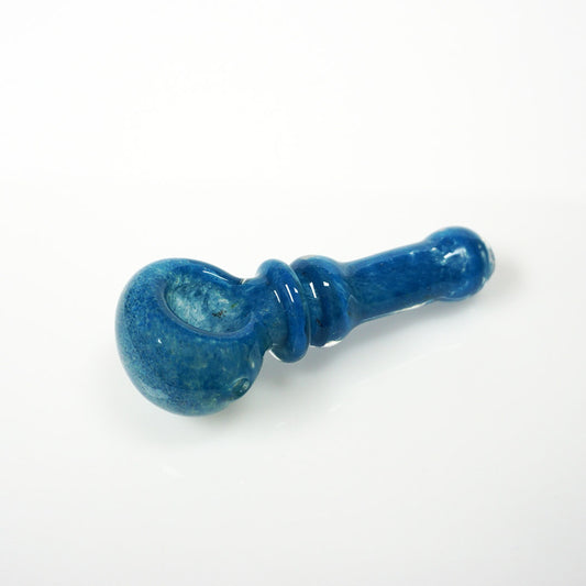 3" Wavy Pipe With Ring - Blue