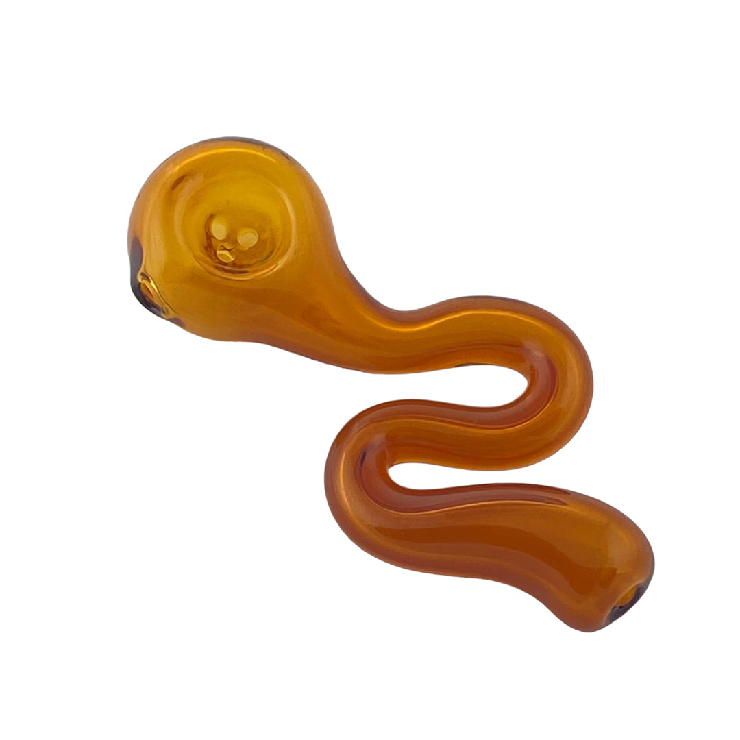 3.5" Kitchen Squiggle Pipe - Amber