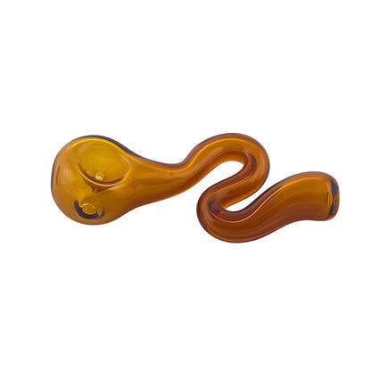 3.5" Kitchen Squiggle Pipe - Amber