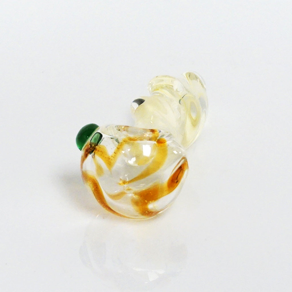3.75" Color Swirl Twist Pipe - Amber