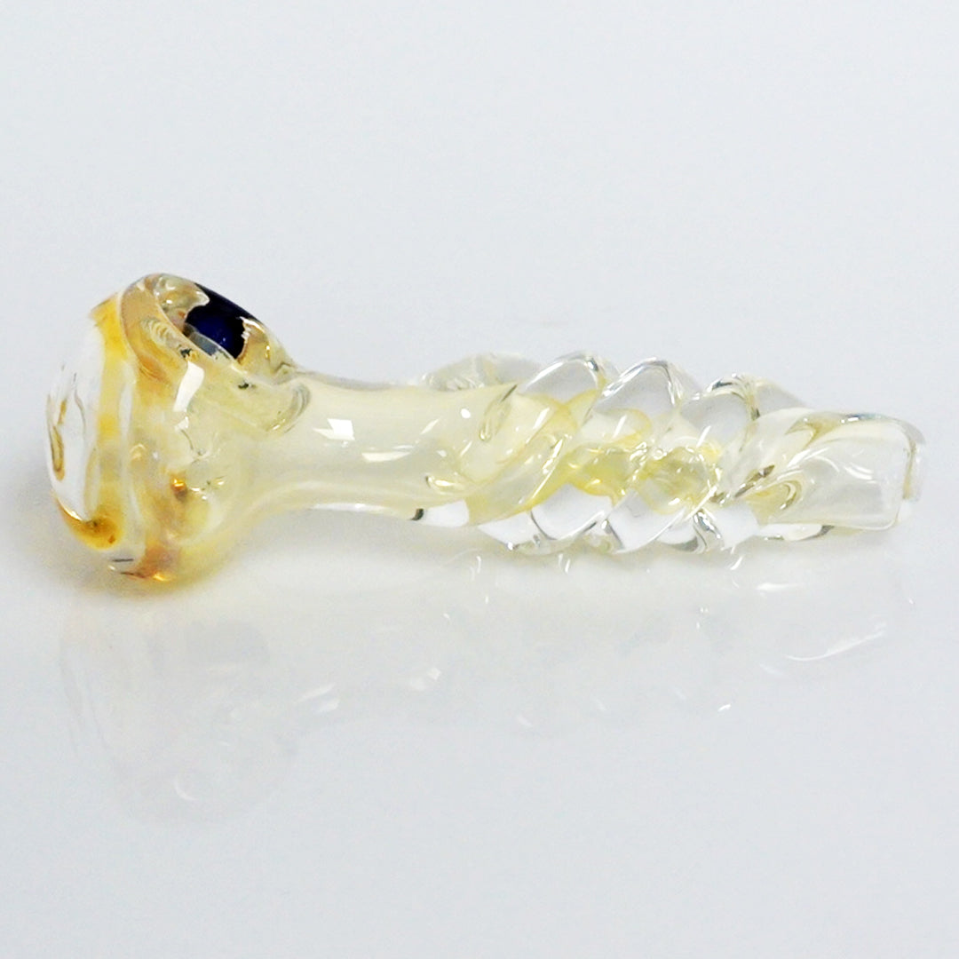 3.75" Color Swirl Twist Pipe - Amber