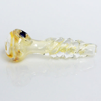 3.75" Color Swirl Twist Pipe - Amber