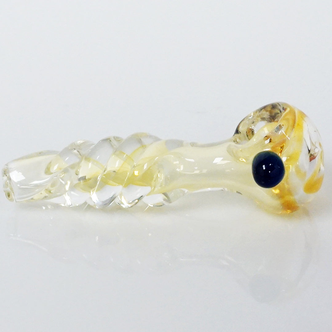 3.75" Color Swirl Twist Pipe - Amber