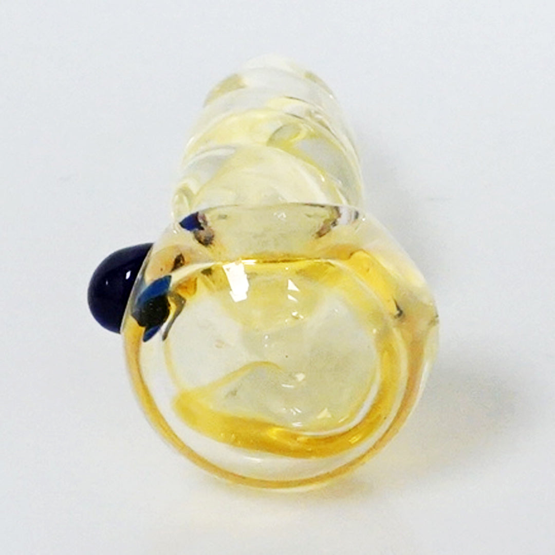 3.75" Color Swirl Twist Pipe - Amber