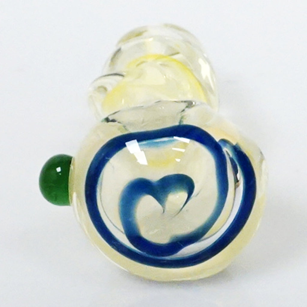 3.75" Color Swirl Twist Pipe - Blue