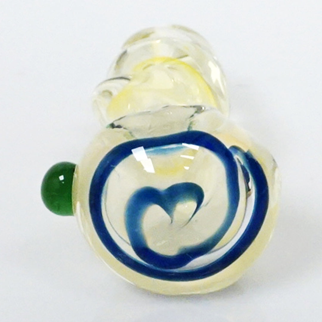 3.75" Color Swirl Twist Pipe - Blue
