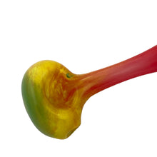 Load image into Gallery viewer, 3.75&quot; Joker Rasta Frit Fade Pipe

