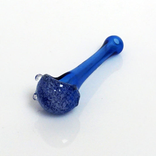 3.75" Rising Phoenix Frit Head Pipe - Blue