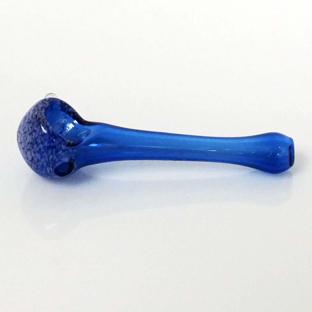 3.75" Rising Phoenix Frit Head Pipe - Blue