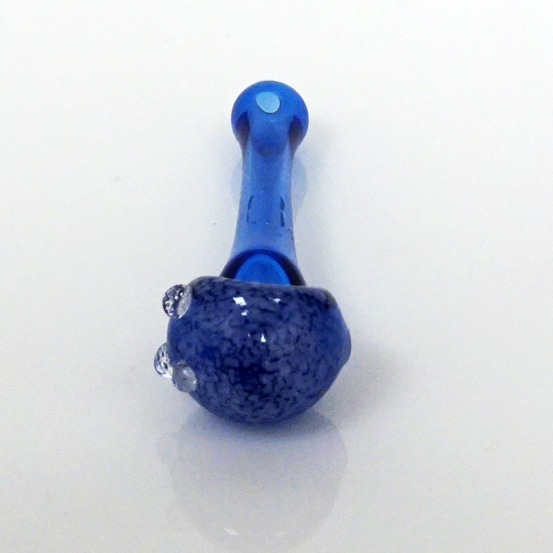 3.75" Rising Phoenix Frit Head Pipe - Blue