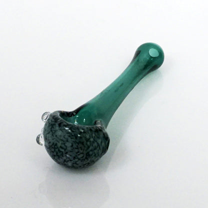 3.75" Rising Phoenix Frit Head Pipe - Teal