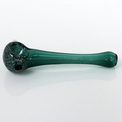 3.75" Rising Phoenix Frit Head Pipe - Teal