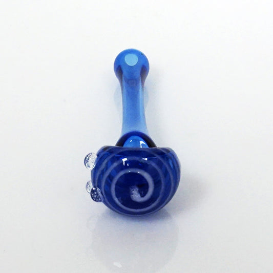 3.75" Rising Phoenix Swirl Head Pipe - Blue