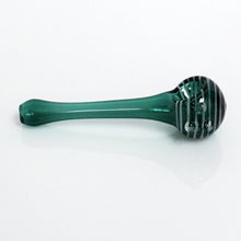 Load image into Gallery viewer, 3.75&quot; Rising Phoenix Swirl Head Pipe - Teal
