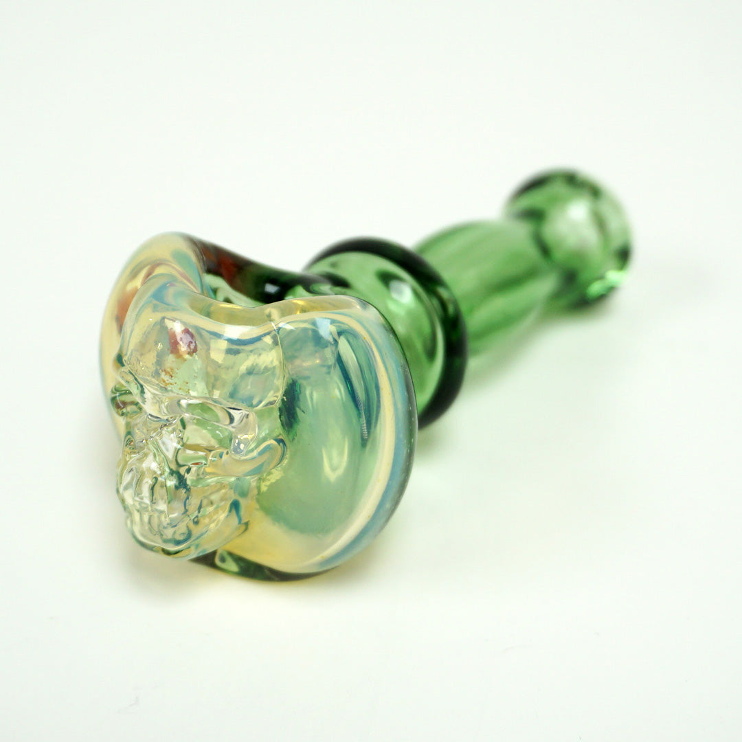 4" Cherry Skull Pipe - Green